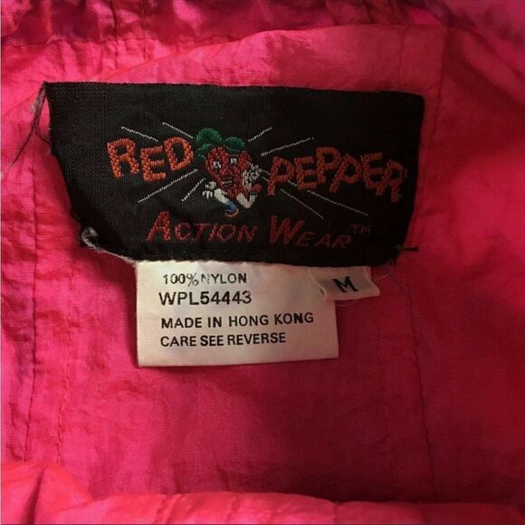 Red Pepper Action Wear Vintage 1/4 Zip Windbreaker - Picture 7 of 8